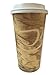 16oz Hot Paper Cups with Lids and Sleeves 100 Pack