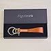 Leather Keychain Leather Key Ring, Cowhide Smooth Soft Classic Key Chain Fob for Man and Women by Agemore (Light Brown)