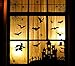 3omething New Halloween Window Clings Decorations –Spider Web Bat Black Cat Ghosts Party Haunted House Decal Supplies 53PCS