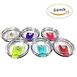 Suiez Tumbler Lids, Spill-Proof Splash Resistant Cups Covers (30 oz)