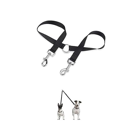 Hunde Doppelleine, Hundeleine Doppelleine für Kleine Hunde, 2 WAY Two Haustier Walking Sicherheit Leine
