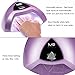 MelodySusie Safe&High-Efficient LED UV Nail Lamp with 3 Timers&Smart Sensor, P-PLUS24T Nail Dryer Cures All Soft&Hard Gels,Especially Rhinestone Glue,Solid Nail Glue Gel&Liner Gel Polish,Grey