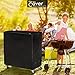 Cooler Cart Cover - Universal Fit for Most 80 QT,Waterproof Thickened Fabric,Rolling Cooler (Patio Cooler,Beverage Cart, Rolling Ice Chest) Protective Cover (Black)