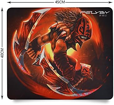 Large Gaming Mouse Pad | Thick, Comfy & Foldable Mat For Desktop, Laptop, Keyboard, Consoles & More | Enjoy Smooth Operating Experiences,(15.7''x 17.7''x 0.23'')