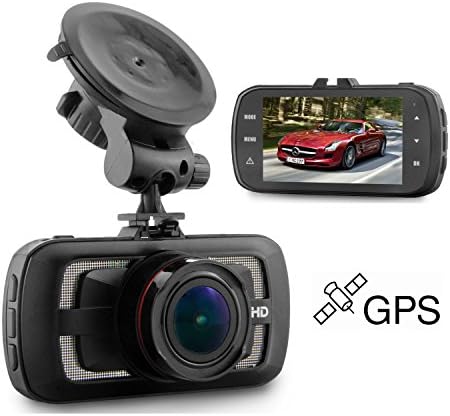 Flordgramy 2K Car Dash Cam Full HD 1440P 170 Degree Wide Angle Dashboard Camera Recorder with GPS , Ambarella A12, Super Night Vision, G-Sensor, Parking Monitor, Loop Recording , ADAS