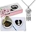 Pearlina Dream Catcher Cultured Pearl Oyster Necklace Set Silver-tone Cage w/Stainless Steel Chain 18