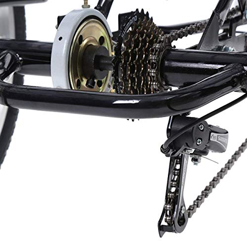 Iglobalbuy Black 7 Speed Three Wheel Adult Tricycle Trike 26" W/Large Size Basket