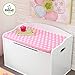 KidKraft Austin Toy Box Cushion - Pink with White Polka Dots, Soft Fabric Cover, Gift for Ages 3+