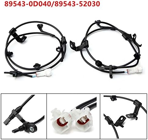 Pair Front Left & Right ABS Wheel Speed Sensor for Toyota/Yaris/Scion XD 89543-52030/89543-0D040