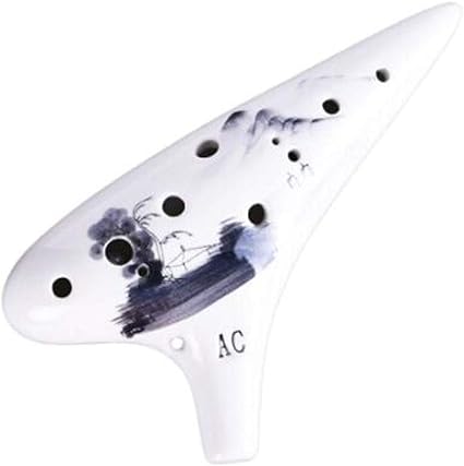 Amazon Ximingjia1 オカリナ12穴初心者アルトcトーン学生フルート教科書プロフェッショナル12穴acチューン陶器楽器送りますストラップチュートリアル保護バッグ 楽器オカリナ Color C オカリナ 楽器