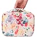 HiDay Travel Cosmetic Bag Toiletry Organizer Floral Makeup Pouch