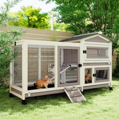 Mayugardening 2-Story Rabbit Hutch