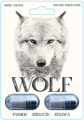 Wolf - Male Enhancement Pill - 10X Strength with Yohimbe, Maca, Tribulus & Ginseng - Energy & Performance Complex for Men & Women, 2000mg Epimedium Powder Pills Supplement, Vegan Capsules