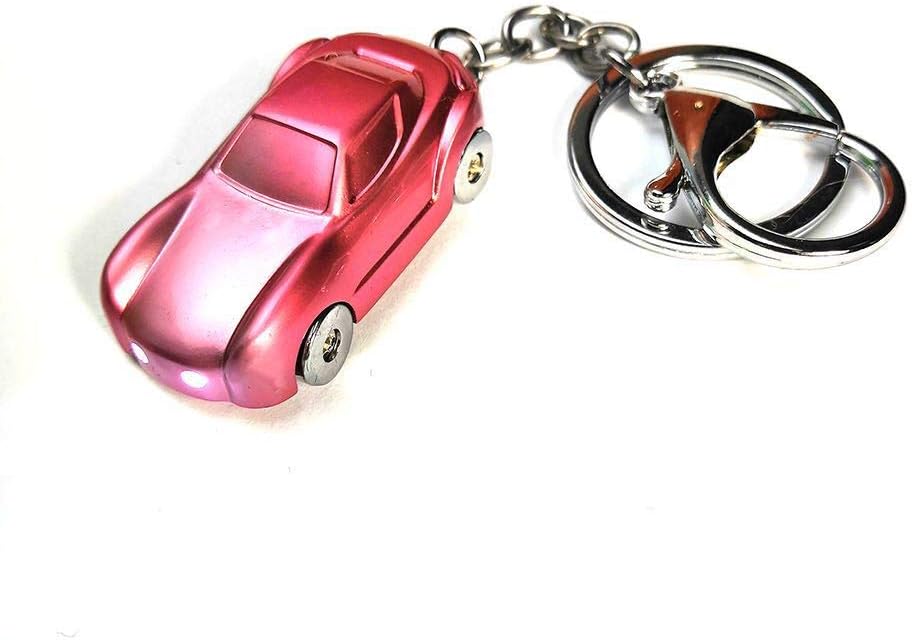 Key Chain Flashlight, Zinc Alloy Car Keychain with 2 Modes Bright LED Light, Exquisite Gift Box and Ideal Gift