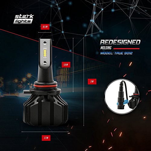 Stark N2S Series [Upgraded] 80W Headlight Conversion Kit - 9000LM - 6000K Crystal White - Bulb Size: 9012 (True 9012) - Thumbnail 6