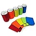 Beer Can and Bottle Insulators, Reversible Premium Neoprene Collapsible Coolers, Assorted Set of 10 Party Pack