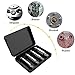 Screw Extractor Remover, Kusonkey Damaged Stripped Screw Extractor Easily Remove Stripped Broken Screws, Drill Bit for Nuts Rusted Bolt Remover Mechanic Handmade Fixer DIY Tool Kit Set of 4 Pcs