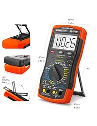 BTMETER BT-770M Auto Manual Ranging Opcional Verdadero RMS Multímetro Tester Digital Avómetro Voltímetro para AC DC Amp Ohm Volt Capacitance Voltaje Corriente con Termopar para Automotriz Medidor Eléctrico