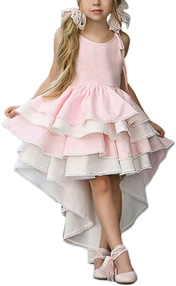 Baby Girl Gown Dress Sleeveless Dress for Kids Wedding Bridesmaid Pageant Party Prom Formal Ball