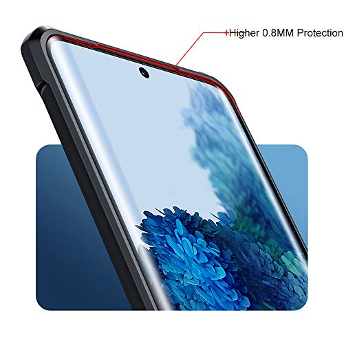 Amozo Shockproof Transparent Bumper 360 Degree Camera Protection Case Cover for Samsung Galaxy M31