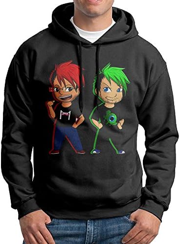 Markiplier Jacksepticeye Male Pullover Black Hoody Sweatshirts