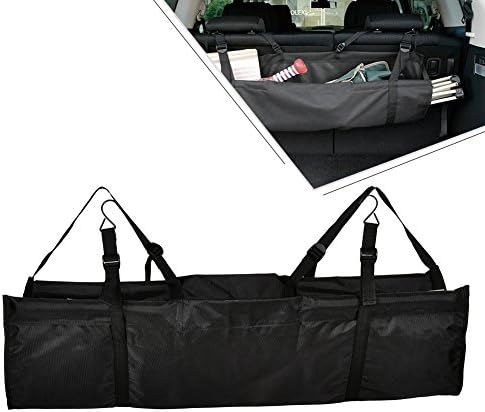 Car Organizer Storage Bag,Car Boot Organiser Heavy Duty Large Storage- Auto Car Storage Organiser- Trunk Organizer-Waterproof Shopping Travel Organiser Box Outdoor Hanging Tools Bag for SUV/MPV/Van