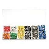 800pcs Wire Copper Crimp Connector Insulated Cord Pin End Terminal AWG 22-10 Kit