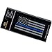 Aluminum Thin Blue Line Decal Blue Lives Matter Sticker Emblem | in Support of Police Officers and Law Enforcement 3.20