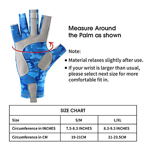image for Magreel UV Protection Fishing Gloves for Men Women, UPF50+ Sun Protect