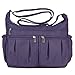 Lightweight Corss-body Purse Volcanic Rock Shoulder Bag(8981_Purple-Large)