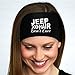 Yoga Headband,SMYTShop Ladies Jeep hair Yoga Sweatband Gym Stretch Sports Hair Band (Black)