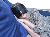 Luxury Black Satin Sleep Eye Mask! Increase REM Sleep Cycles! Non-irritating and Comfortable Fabric!