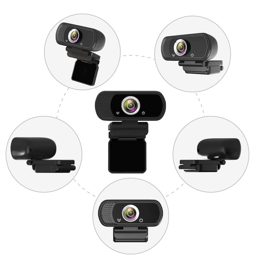 USB Webcam with Microphone, Full HD 1080P Video Calling and Recording, Web Cameras for Computers, Desktop or Laptop Webcam
