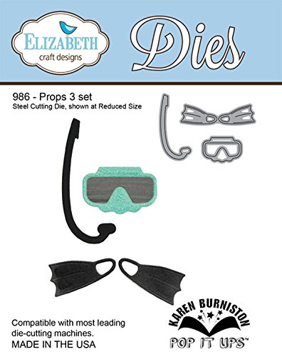 Elizabeth Craft Designs Steel Cutting Die, Props 3-Set Snorkel