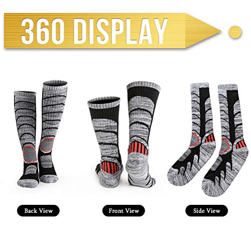 [- Ski Socks Skiing Snowboarding Hiking Cycling Trekking Mountaineering Antibacterial Odor-resistan