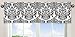 Sweet Jojo Designs Black and White Isabella Girls Window Valance