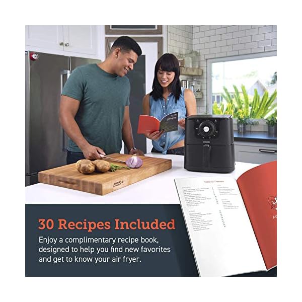 COSORI Air Fryer 5.5L with 30 Recipes Cookbook , Air Fryers for Home Use with Dual Knob Control,60 Minute Timer…