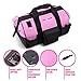 Pink Power 20” Tool Bag for Women with 28 Storage Pockets and Shoulder Strap