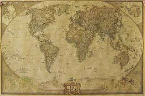 Amazon おしゃれな インテリア ポスター アンティーク 海賊 風 世界地図 マップ マイホット ウォールステッカー オンライン通販