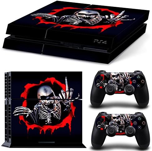 Vinyl Decal Protective Skin Cover Sticker for Sony PS4 Console And 2 Dualshock Controllers #18