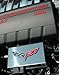 2005-2013 Corvette Polished Stainless Fuse Box Cover - Crossed Flags Emblem