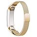 Fitbit Alta HR Bands and Alta Bands, Biaoge Milanese Magnetic Clasp Stainless Steel Metal Mesh Loop Accessories Watch Wristband Large Small for Fitbit Alta(HR)-Silver,Gold,Rose Gold,Black