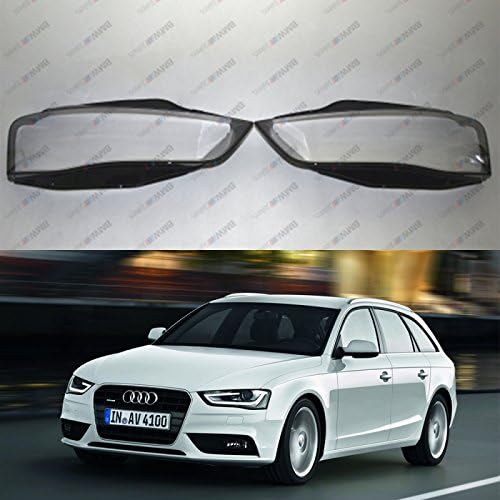 New Original Headlight Headlamp Lens Cover (PAIR) AUDI A4 B8 LCI 2012-2016