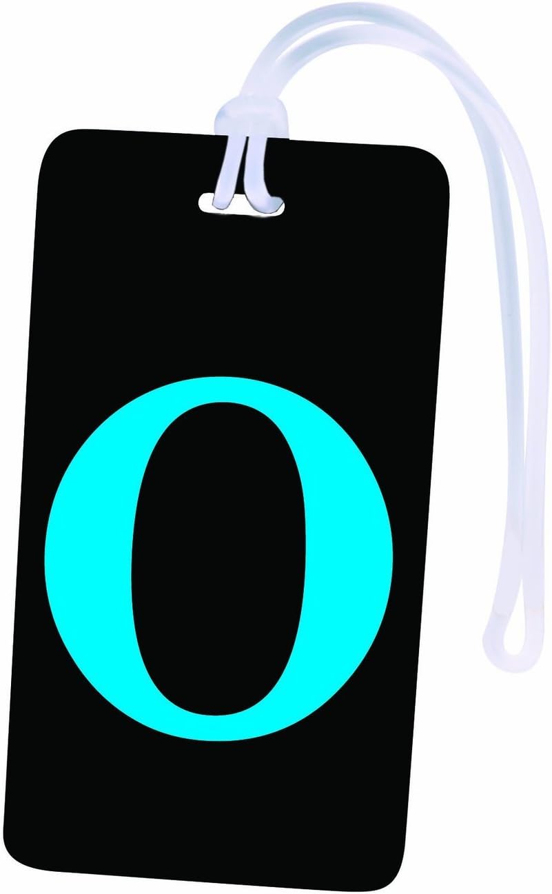 Initial Luggage Tag Personalized ID Tag A through Z (One size, O)