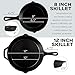 Cast Iron Skillet Set - 8