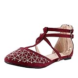 West Blvd Katowice Flat D'Orsay Ankle Strap Ballet Flats