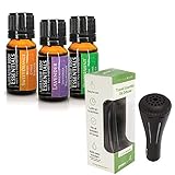 Essential oils HBE Top 3 packs With GreenAir AromaWave CAR DIFFUSER 100% Therapeutic Grade Essential oils (Lavender, Orange, Peppermint)