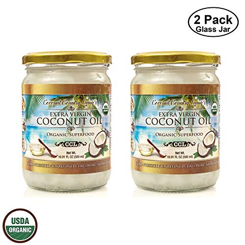 Coconut Country Living's Extra Virgin Coconut Oil - Cold Pressed, Unrefined organic Superfood for Hair, Skin, Beauty…