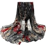 Winhurn Beautiful Fashion Voile Flower Long Size Women Scarf Wrap