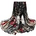 Winhurn Beautiful Fashion Voile Flower Long Size Women Scarf Wrap